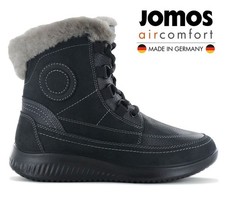 JOMOS Allegra 857513 Damen Winter Stiefel mit Lammfell Gefüttert , Leder Schwarz