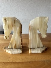 Onyx Buchstützen Vintage