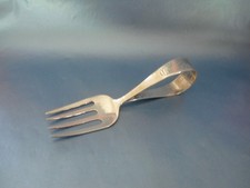 Edle Vintage Silber Kleinkind Gabel Sterling Silber 950