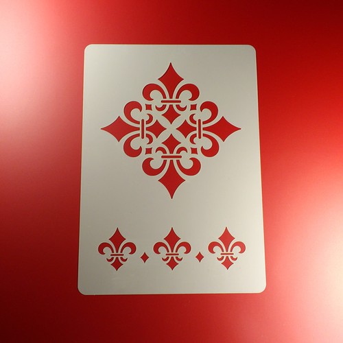 Schablone fleur lis - fleur,