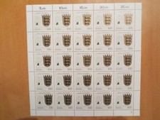 Bund BRD 1992  Wappen des Bundeslandes Baden-Württemb. 25er-Block  postfrisch 