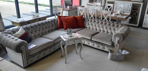 Ecksofa form echtleder - l-form,
