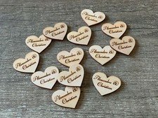 50 Streudeko Holz 3cm Herz