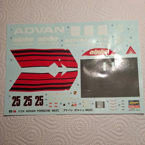 Advan porsche 962c decal 24 - advan,