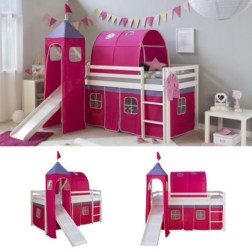 Hochbett 90x200 kinderbett mit - hochbett,