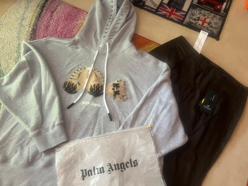 Palm angels bear hoodie - palm,