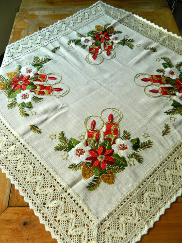 Vintage weihnachten tischdecke - vintage,