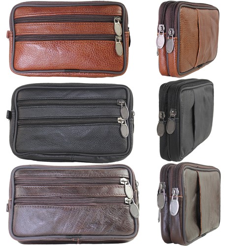 Leder gürteltasche - leder,