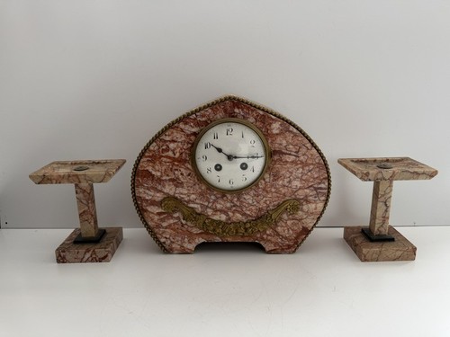 Art deco kaminuhr mit zwei - mit,