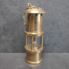 Messing Grubenlampe Vintage Öllampe Bergbaulampe Ca. 15cm Groß Unbenutzt 