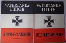 2 x Noten: Unsere Vaterlandslieder Armeemärsche für Klavier leicht gesetzt,