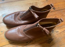 *Flip Flop Berlin Schuhe Stiefelette Leder Krepp Sohle Braun Gr. 38 Neuwertig