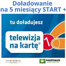 5 m-cy START+ Telewizja na Karte Aufladung NC+ TVN Doladowanie Polsat TnK NC+