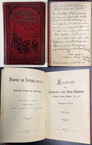 Militaria signiert widmung - signiert,