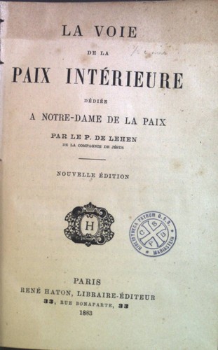 Voie paix interieure - voie, la