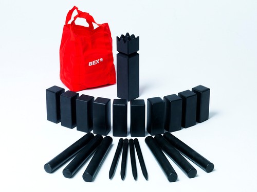 Kubb spiel schwarze black - spiel,