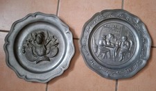 2x Vintage Teller aus Echt