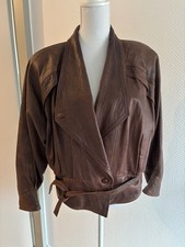 Vintage Echt Lederjacke Bomberjacke braun Gr. 42 Jacke Bomber oversize