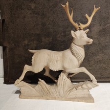 Hirsch Figur Holz Linde