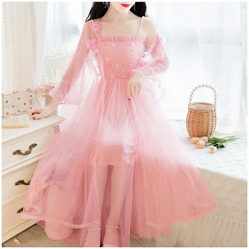 Netz kleid blumenmuster perlen - netz,