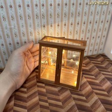 Maßstab 1:12 Puppenhaus Miniatur Vintage Kuchenschrank Vitrine Holz Möbel