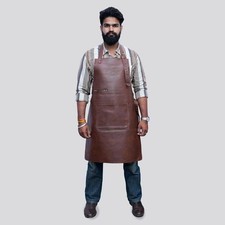 Schürze Leder Grill Metzger Koch Kochen Arbeitskleidung Holzbearbeitung Neu...