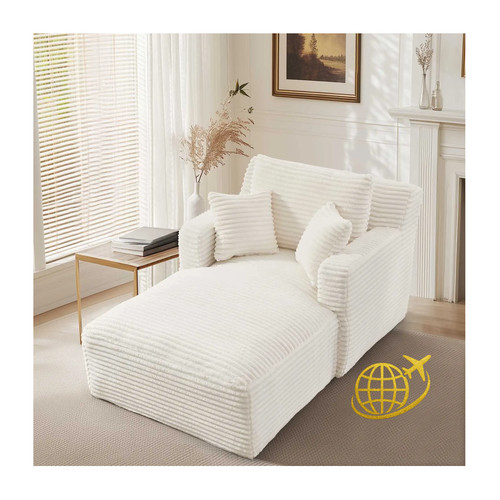 Chaiselongue sofa cord - chaiselongue,