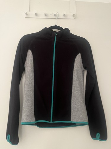 Fleecejacke grau schwarz - h&m,