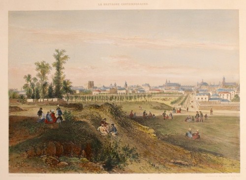 Ansicht von rennes aquarell - von,