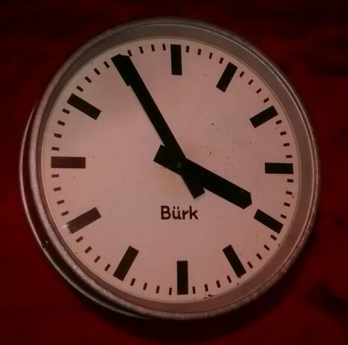 Bürk nebenuhr wanduhr ca - nebenuhr,,
