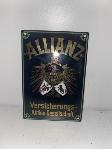 Allianz emailleschild - allianz,