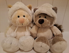 NICI Schneekatze Katze Schneekater Zipfelmütze ca. 25 cm groß neuwertig