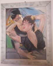 Ölgemälde Umarmung - things signiert Robert Rauschenberg