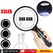 Große LED Handlupe mit Licht