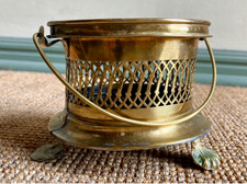 Antik Messing sehr kleines Stövchen Biedermeier frühes 19. Jahrhundert