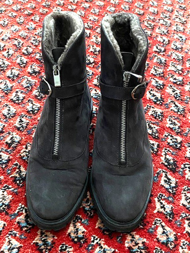 Brunate graue leder stiefel - brunate:, leder-stiefel
