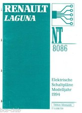 RENAULT LAGUNA I MJ 1994 ELEKTRISCHE SCHALTPLÄNE Elektrik WERKSTATT HANDBUCH