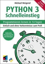 Python 3 Schnelleinstieg: Programmieren lernen in 1... | Buch | Zustand sehr gut