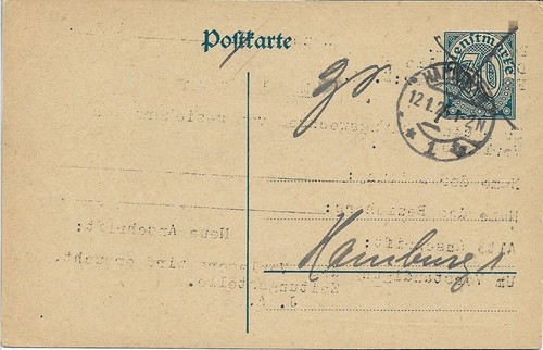 Reich dienstpostkarte i - dienstpostkarte, dp