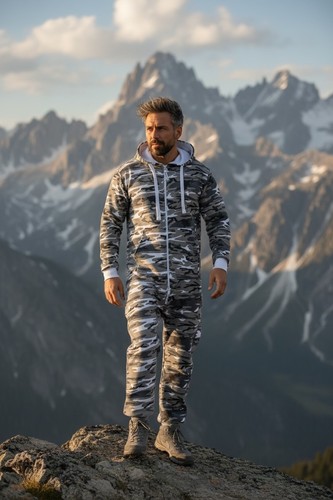 Herren camouflage jumpsuit - herren,