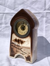 Alte Keramik Uhr 24,5 cm