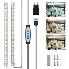 Pflanzenlampe LED Vollspektrum Grow Light mit Timer dimmbar für Zimmerpflanzen