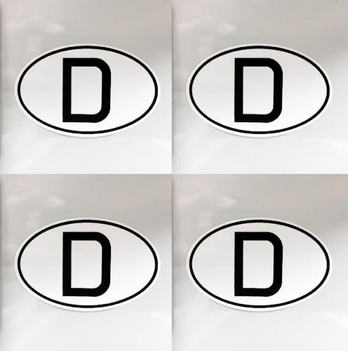 Schild vier stück - d-schild,