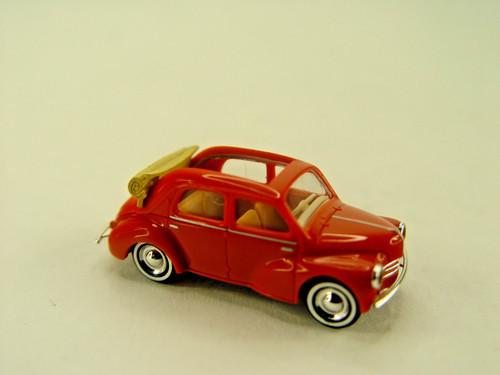 Renault 4cv cabrio rot - rot,