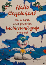 Diddl Postkarte - Nr. 11 - Depesche - Diddl schickt einen Weihnachtsgruß - Text