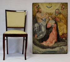 19 Jahrhundert, Ikone, Krönung der Gottesmutter, Öl, 101 x 69 cm