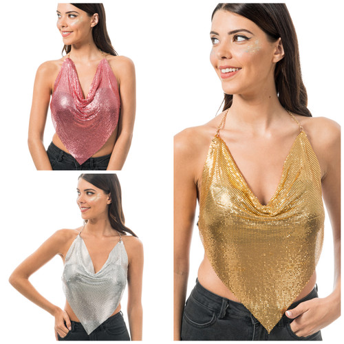 Chainmail festival top damen - top,