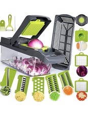 Allesschneider Gemüseschneider 7 Klingen Mandoline manuell Schnitt verstellbar