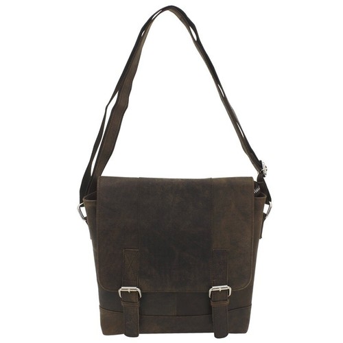 Vintage leder schultertasche - leder,