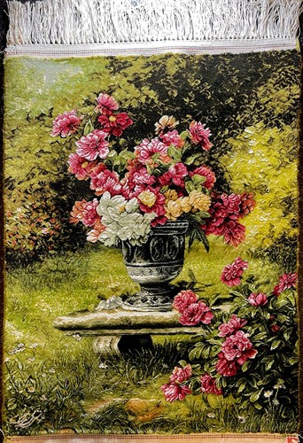 Perser seidenteppich tabriz - seidenteppich,